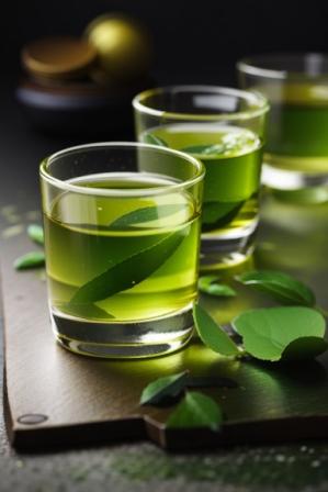 Green tea shots