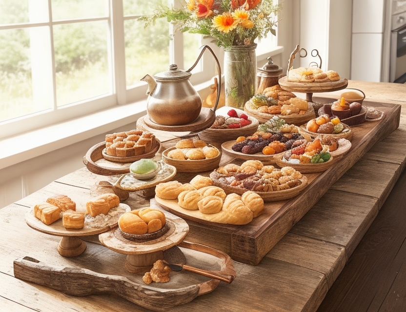 wooden serving tray