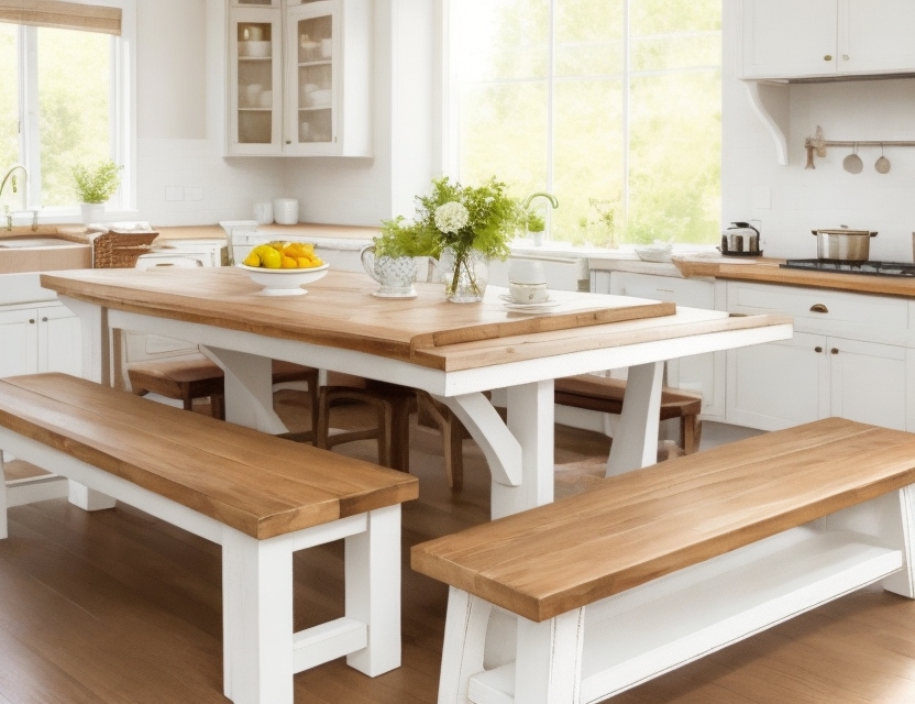 Kitchen Table with Bench