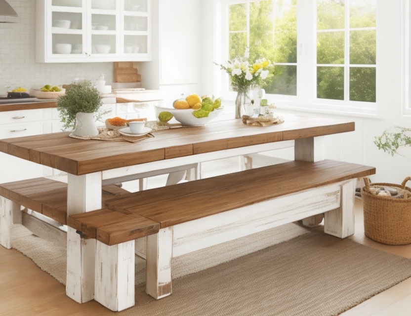 Kitchen Table with Bench